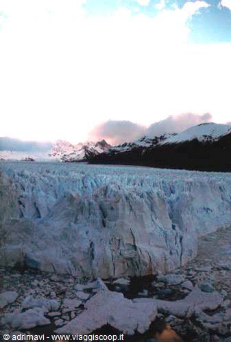tramonto sul Perito Moreno