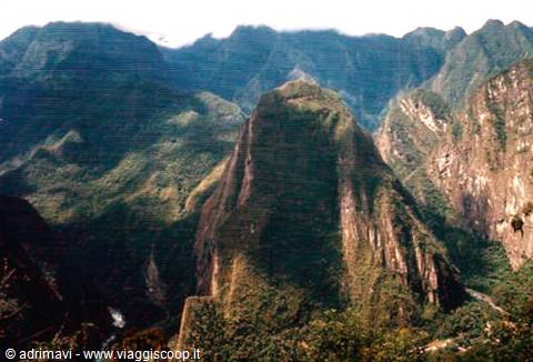 paesaggio intorno a Machu Picchu