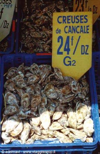 il mercato delle ostriche di Cancale