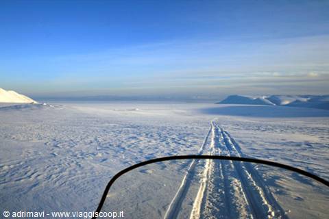 towards the east coast of Spitsbergen
