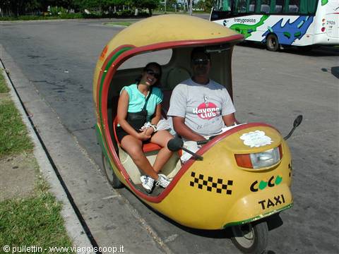 Tipico mezzo di trasporto all'Avana
