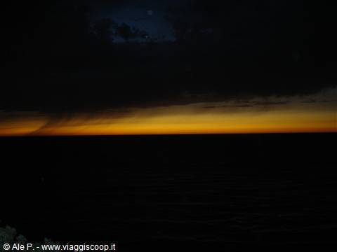 tramonto di tempesta a Porto Alabe