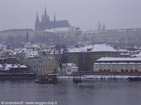 Vista del Castello di Praga