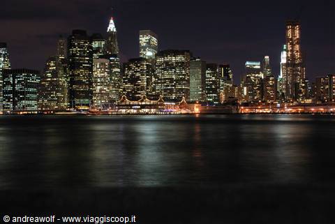 Lower Manhattan by night