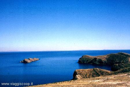 Titicaca lake from Sun Island