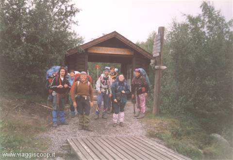 A group at trek starting point