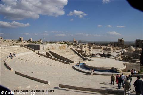 Siria - Aleppo - la Cittadella - il teatro