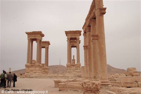 Siria - Palmira - il Tetrapilo