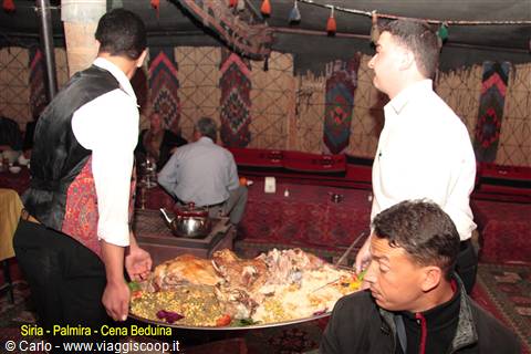 Siria - Palmira - Park Restaurant - Cena beduina