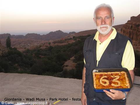 Giordania - Wadi Musa - Park Hotel - Festa per Giorgio 63 anni