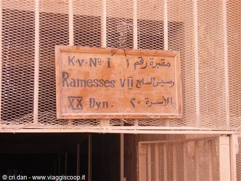 La tomba del faraone Ramesses VII