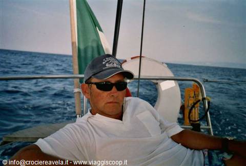 l'autore di questa splendida crociera: Tommaso Massari, il nostro skipper