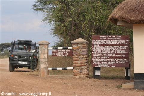 L'ingresso a Serengeti