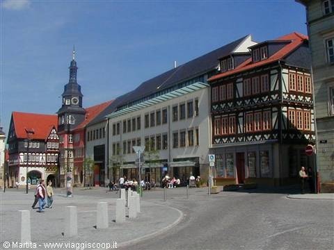 La piazza al centro di Eisenach