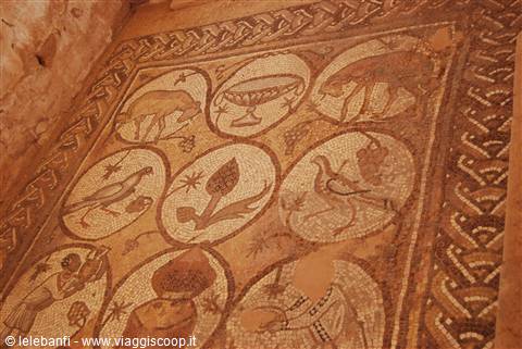 Giordania - Petra - Chiesa Bizantina - Mosaico