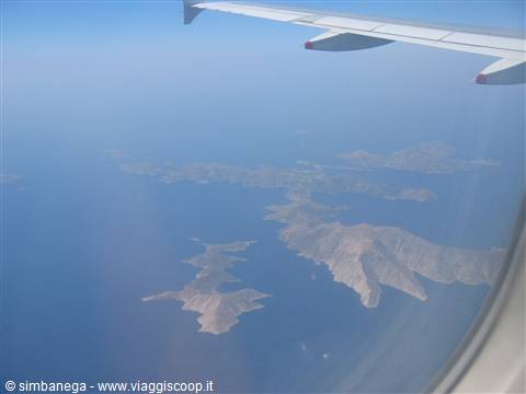 isole Mar Egeo dall'aereo