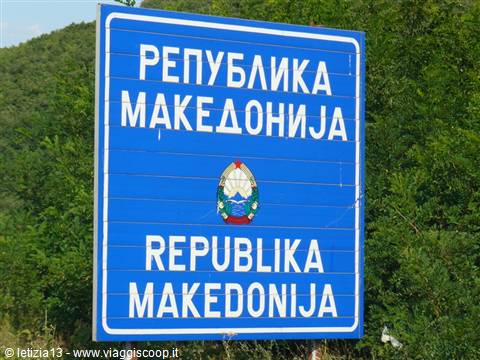 Welcome in MACEDONIA - Dogana fra Albania e Macedonia a Mali Vlaj