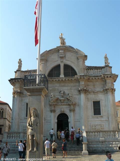 DUBROVNIK - Chiesa di San Biagio e Colonna d'Orlando