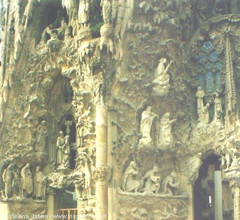 Barcelona, particolare della Sagrada Familia