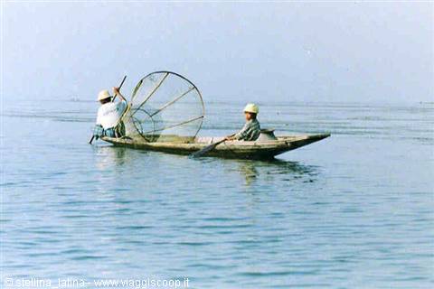 Lago Inle: pescatori