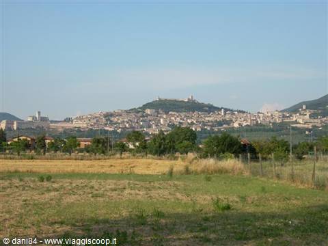 Assisi panorama dalla stazione fs