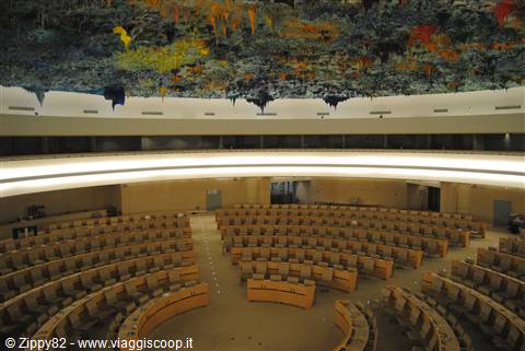L'interno del palazzo dell'ONU