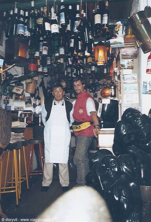  1988 con Max al ristorante italiano a Bulawayo