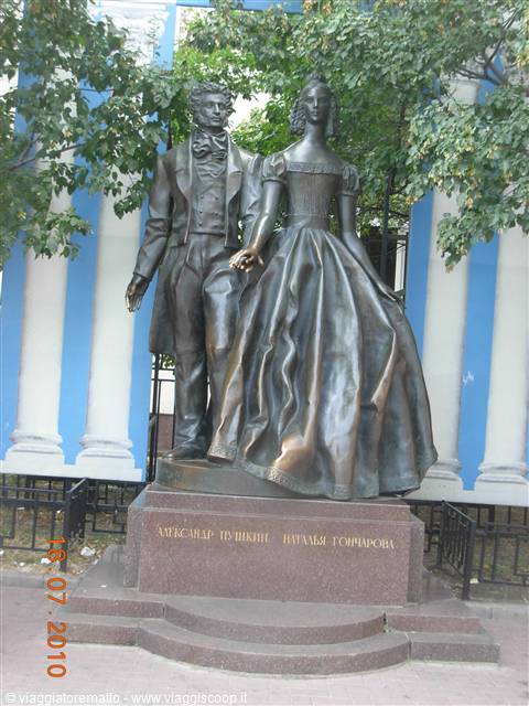 Mosca - strada Arbat, statua di Puskin