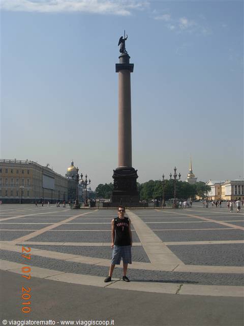San Pietroburgo - piazza del Palazzo, colonna di Alessandro I
