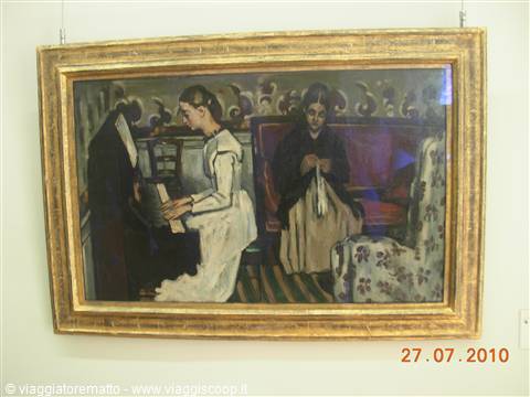 San Pietroburgo - museo Hermitage, Paul Cezanne "Ragazza al pianoforte"