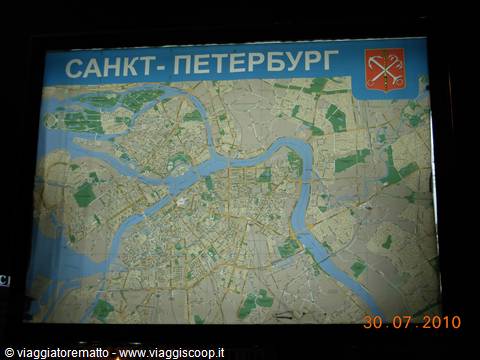 San Pietroburgo - mappa della città