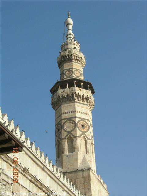 Damasco - moschea Omayidi minareto