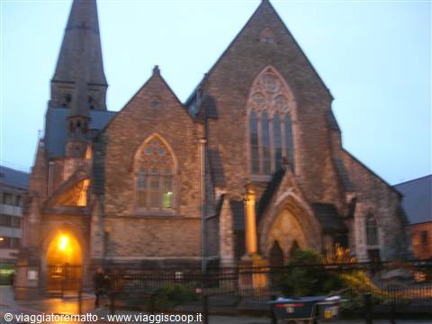 Dublino - chiesa illuminata