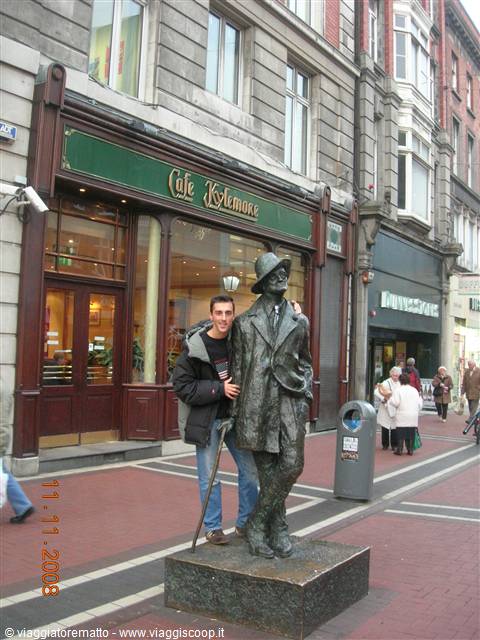 Dublino - statua James Joyce