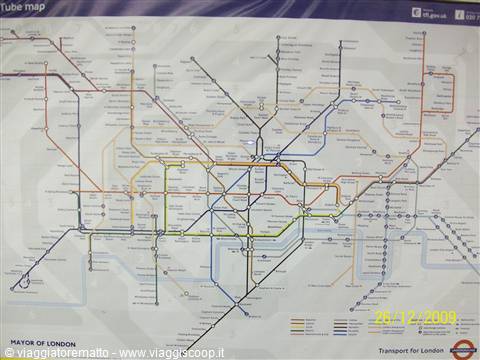 Londra - mappa della metropolitana