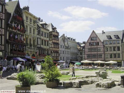 Rouen, piazza del mercato