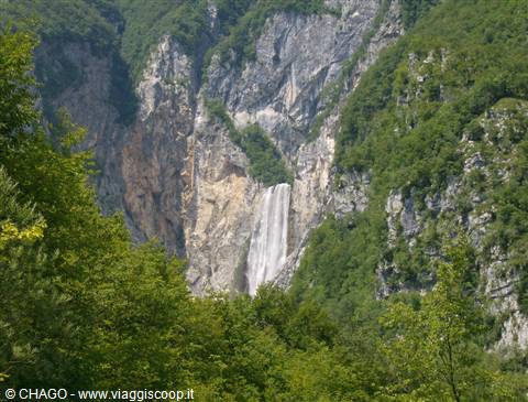 cascata di Boka, vicino Bovec