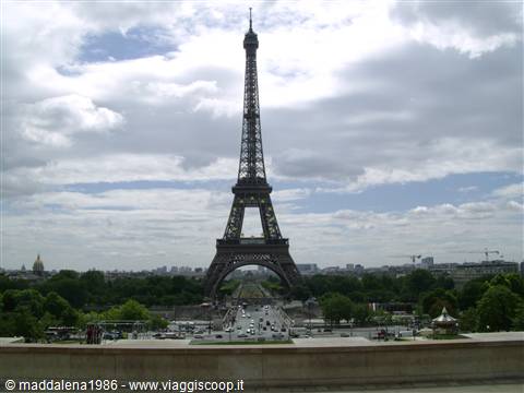 Vista sulla Torre Eiffel da Trocadero