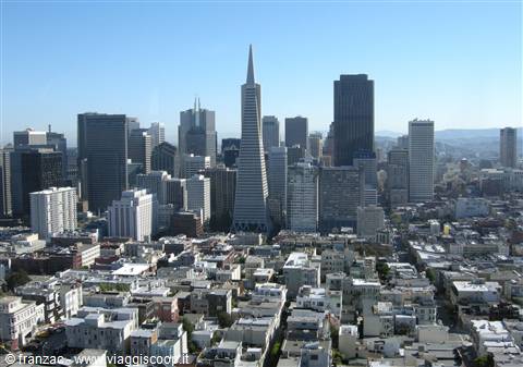 San Francisco - Vista della città dalla Coit Tower