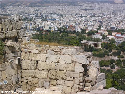 panorama di Atene dall'acropoli