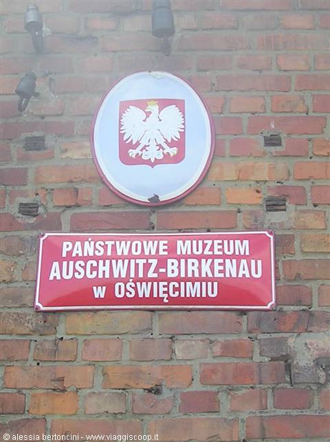 Ingresso museo di Auschwitz-Birkenau