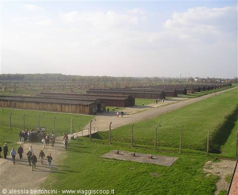 Vista sul campo di Birkenau