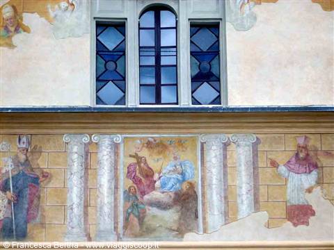 Gli affreschi sull'Oratorio di San Rocco