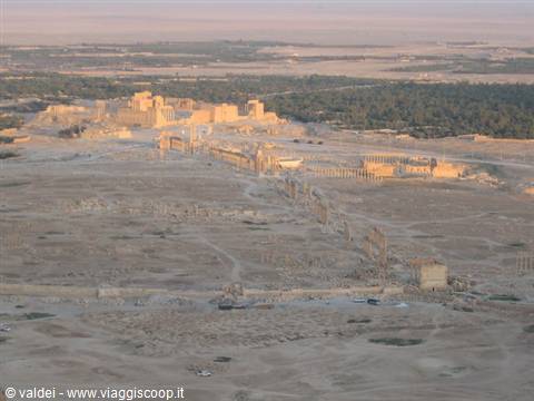 Palmira vista dalla collina del Castello