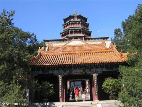 Buddha's devoted tower inside the Summer Palace