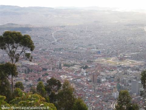 Bogotà dal santuario