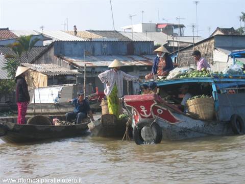 Operatore di mercato nel mekong