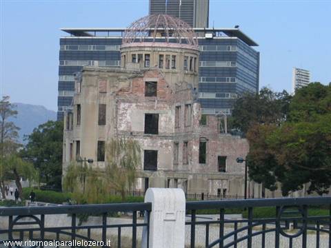 Hiroshima - the only building that partly resisted after the explosion