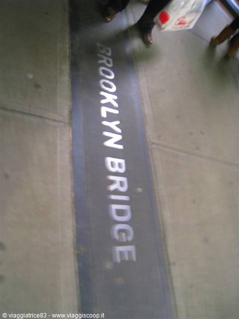 il primo passo ... su Brooklyn Bridge