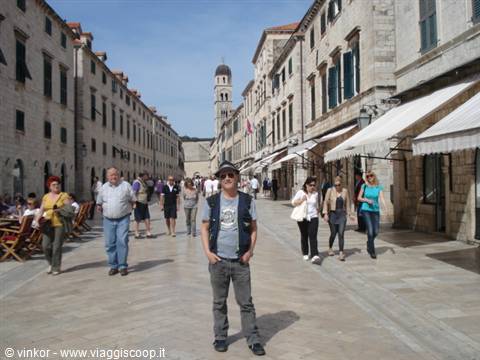 Dubrovnik. il sottoscritto nello Stradun